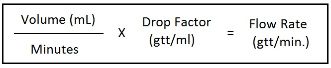 Drip Rate Formula